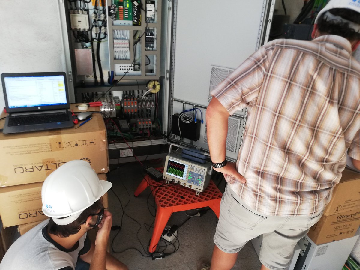 rgallartf's tweet photo. Another hard but useful day working on @RESOLvD pilot testing the PED from @CITCEA_UPC, integration RTU signals and supervising PQM from @ComSensus. Today we have validat sincronization between PED and electrical DSO grid https://t.co/mAFj9fXjt4