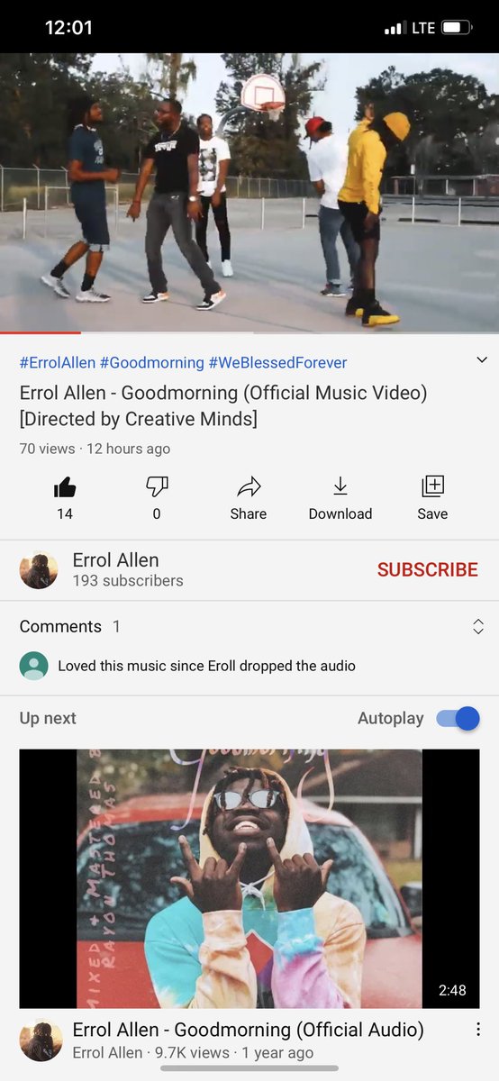 masontb24's tweet photo. Y’all go check out bro first ever music video! Happy that I could be there with him for his first one! You the 🐐 bro ❤️ @errolallenjr https://t.co/P3KDiYaW2J https://t.co/EvLJoy5HWK