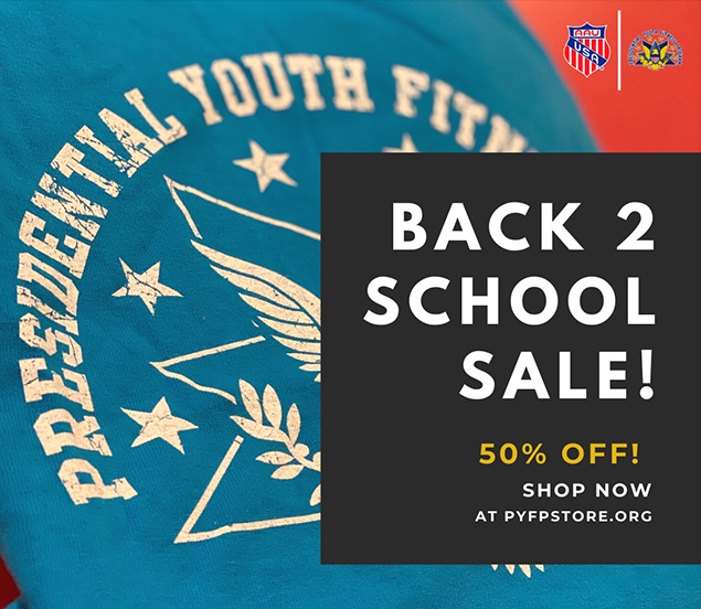 TheRealAAU's tweet photo. We know 2020 has been a challenging year for many reasons. As a small token of our appreciation, we are discounting all PYFP Merchandise for a limited time. @FitnessFndn @FitnessGov
https://t.co/jR900GnOw9
#AAUSports #WeAreAAU #PYFP https://t.co/uUzifJnde1