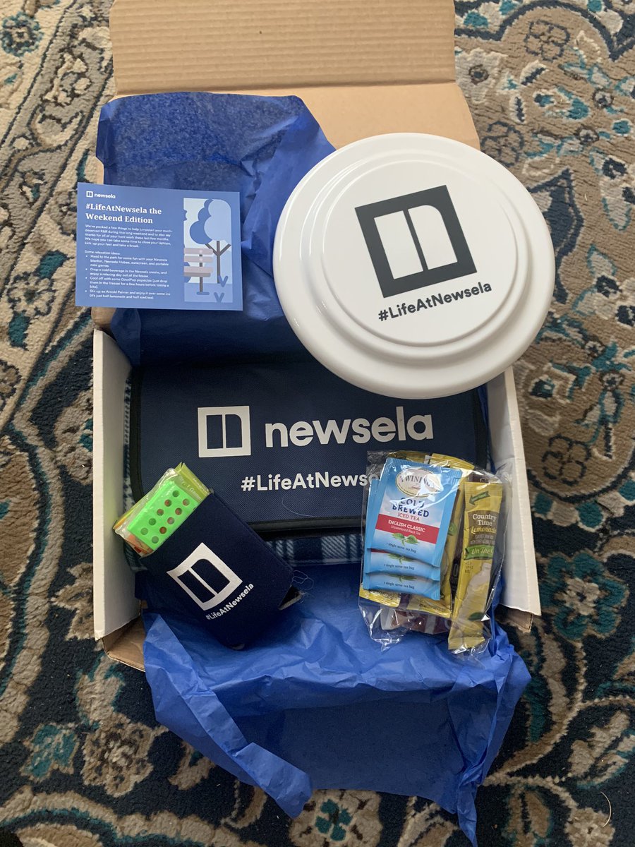Shoutout to <a href="/Newsela/">Newsela</a> for the long weekend care package 🤗