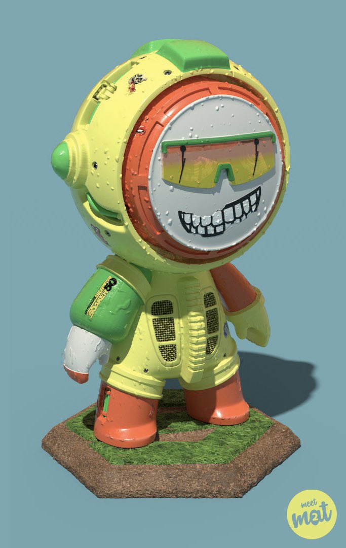 TyAmError's tweet image. Hah! Forgot I made this dude a while back for the @Substance3D #meetMAT2 contest. Definitely didn't expect to win, but had a good time making this guy regardless 😆 SUPERSOAKERMAN!