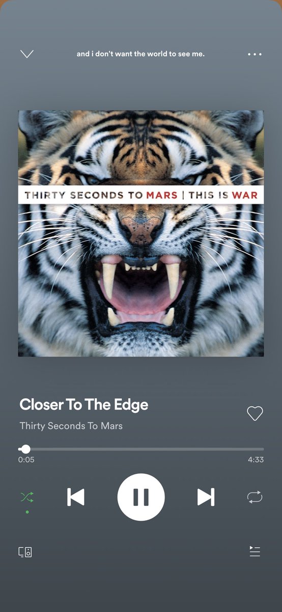 30stm was literally my whole life at some point growing up and this song spoke to me (watch the music video too it’s so powerful) 