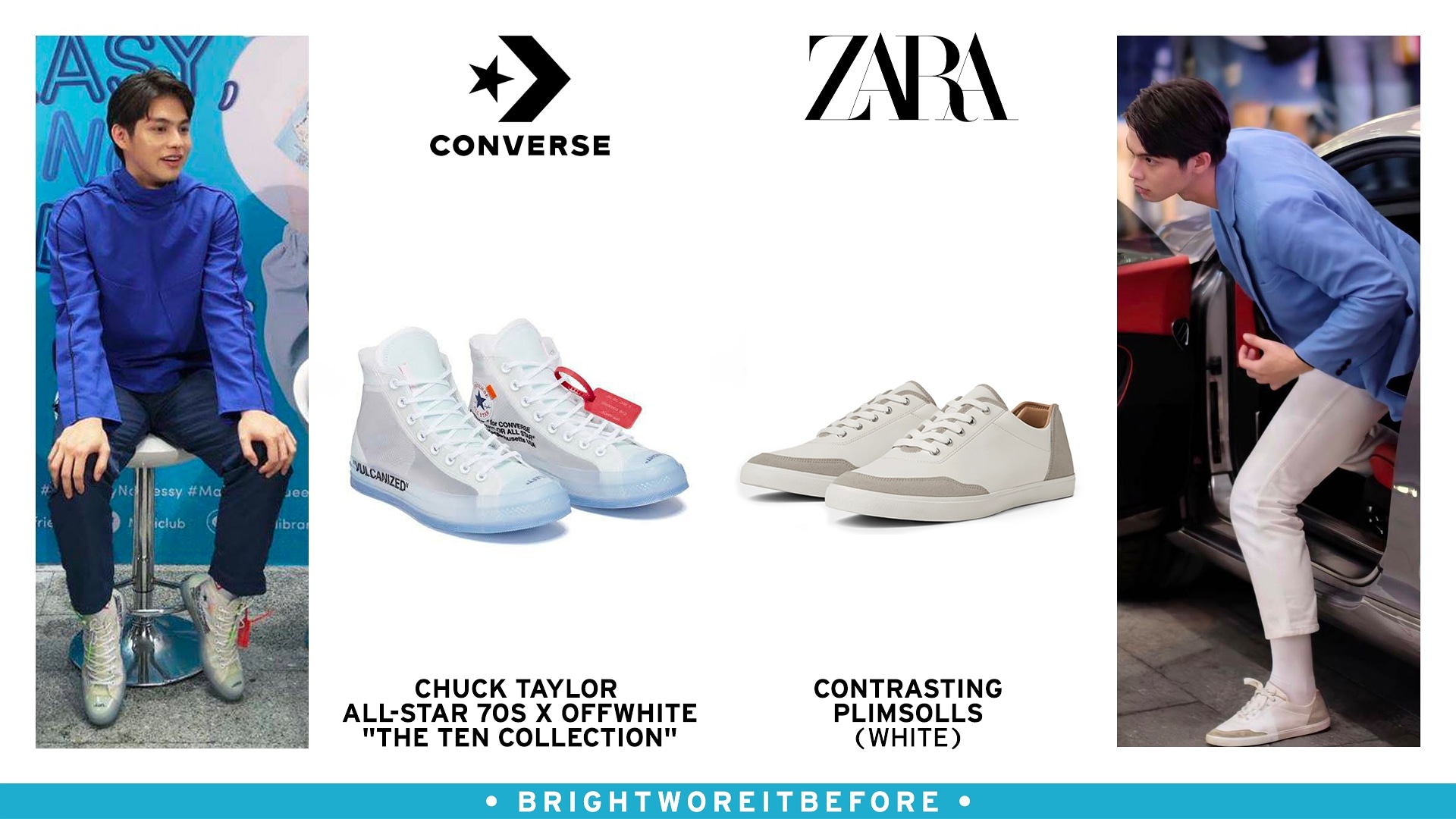 BrightWoreItBefore on X Converse Chuck Taylor All Star 70s x OFFWHITE The Ten Collection 54 900 57 900 THB ZARA CONTRASTING PLIMSOLLS WHITE 1 590 THB IG goryailada BeeR BBP brightworeitbefore bbrightv...