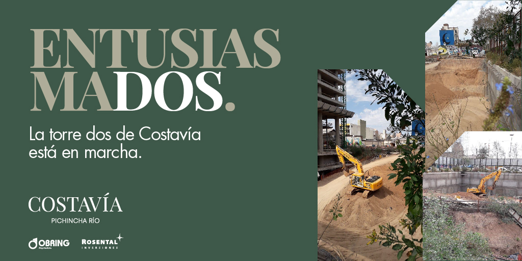 Rosentalinv's tweet photo. La Torre #Dos de #Costavía está en marcha, a fuerza de trabajo 👷👷♀️ 💪, trabajo 🏗️🧱 🤝y más trabajo 🏗️🧱🚧!
#AvanzaCostavía y estamos muy felices por compartir esta noticia. #Obring #PichinchaRío #Torres #JardinesVerticales #Rosario https://t.co/L3RULVbRuh