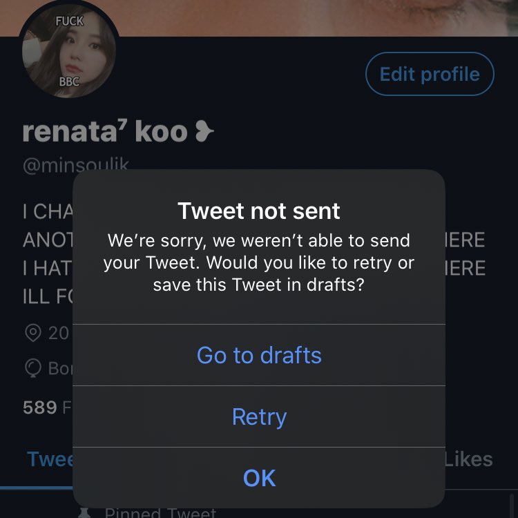 soulsfilter's tweet photo. yall hello it’s renata soulsfilter/minsouljk twt is always r wording me on the other acc so i’ve decided to move :(( please rt to help me find my mutuals https://t.co/aI7vm9YJpA