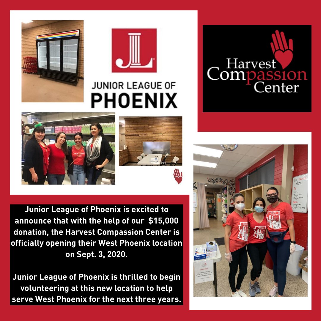 juniorleaguephx's tweet image. We are thrilled to be partnered with @HCCFeed1 and assisting them with financial support and volunteers for their newest location in West Phoenix, opening today! #fightinghunger #jlphoenix #community #communitypartners #access #empowerment #education