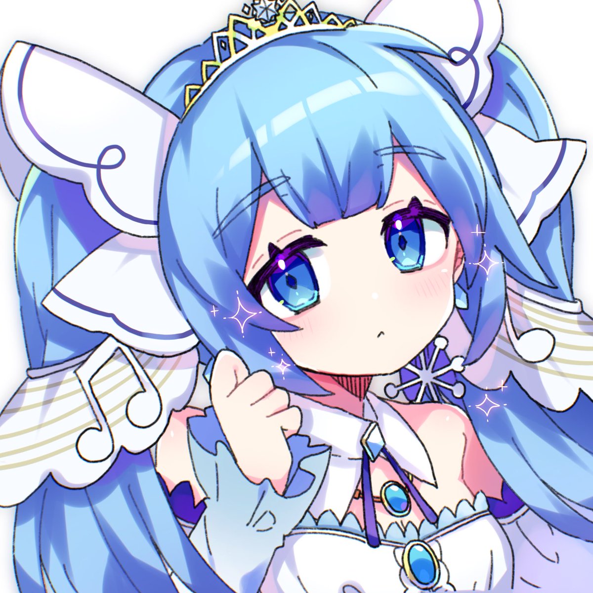 初音ミク 雪ミク19 Knt巳のイラスト