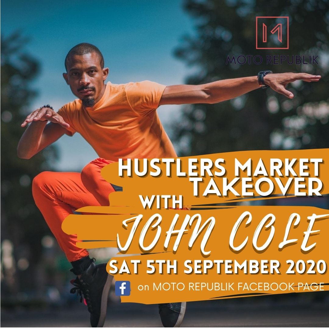 iamjohncole's tweet photo. Alright alright alrigtttttt this weekend its finna be LIT ⚡as i takeover the @MotoRepublik hustlers market virtual stalls with the freshest entertainers @officialsibo @djtannieswiss 

Our objective: #Supportlocal creatives during #Covid_19 pandemic. Let's keep winning 🙏🏽 https://t.co/rMLCtlJGde