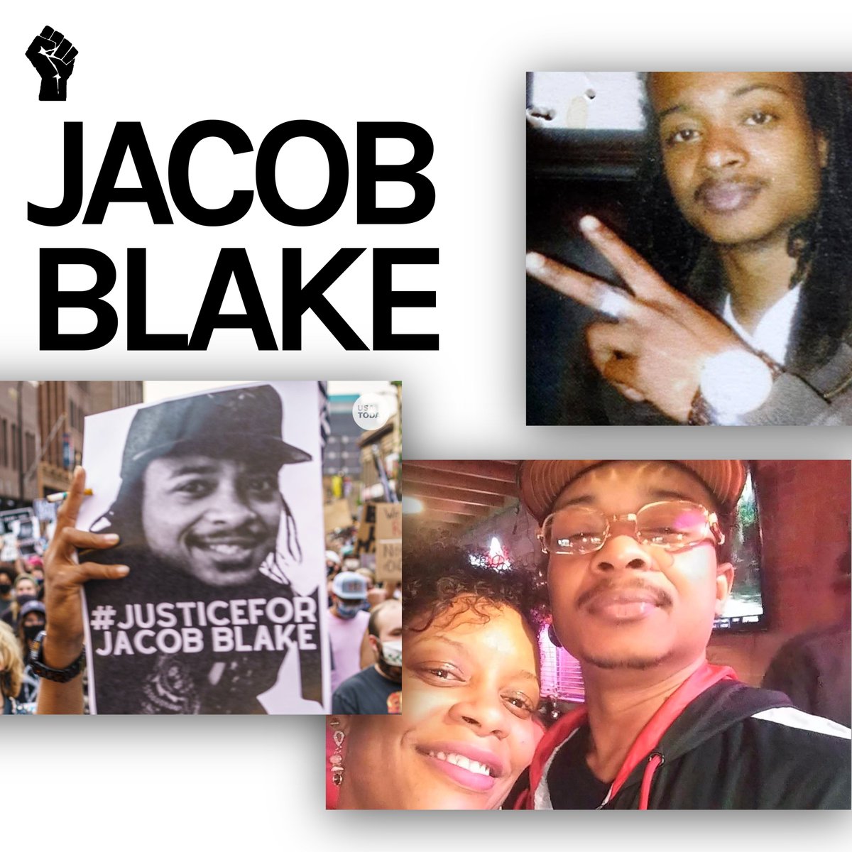 SayTheirName_io's tweet photo. Protests continue for Jacob Blake, who was shot on August 23rd by Rusten Sheskey, an officer from the Kenosha Police Department. 

Speaking of the protests, Jacob Blake's father says: "We’re not going to stop. We’re still suffering because there are two justice systems... https://t.co/GT9hADpdvJ