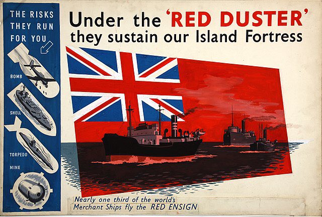 back_badger's tweet photo. Raising a glass on #MerchantNavyDay. Hereโs to the #RedDuster! https://t.co/EkCS3mNFHn