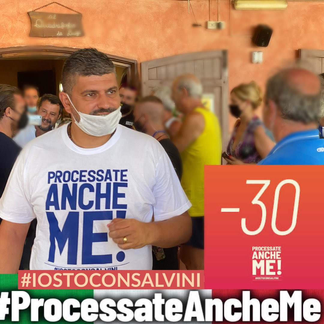f_zicchieri's tweet photo. .@matteosalvinimi ha fatto il suo dovere, quello di difendere i confini e tutelare il Paese. 
Il 3 ottobre #processateancheme!

#IostoconSalvini
@LegaSalvini https://t.co/BdJU5dIld4