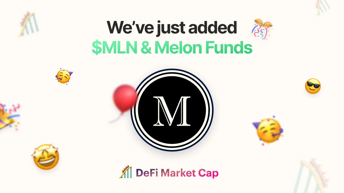 defimarketcap's tweet photo. We've listed @melonprotocol's $MLN &amp; its investment funds 🎢

Melon Protocol sought to bring on-chain wealth management in 2016 much before today's #DeFi assets. 

It's native cryptocurrency $MLN is ranked #45 on DMC, currently trading at $52.12!

🍉🍉https://t.co/6unc42PxO6 https://t.co/88KSlDykgA