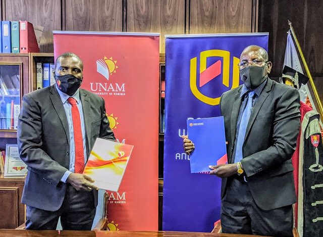 NUST_Namibia's tweet photo. Nust, Unam sign partnership deal https://t.co/wDhosNAlKQ https://t.co/E3AOsJ1vmA