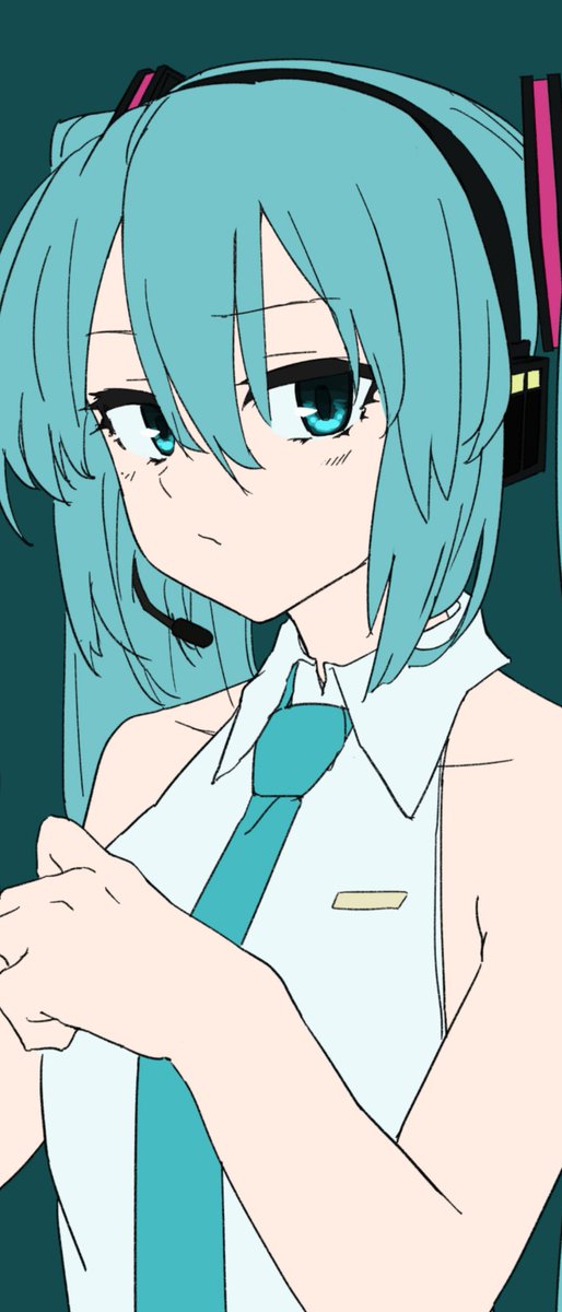 初音ミク 「むす～～～～～って顔すき 」|囲碁ミクのイラスト