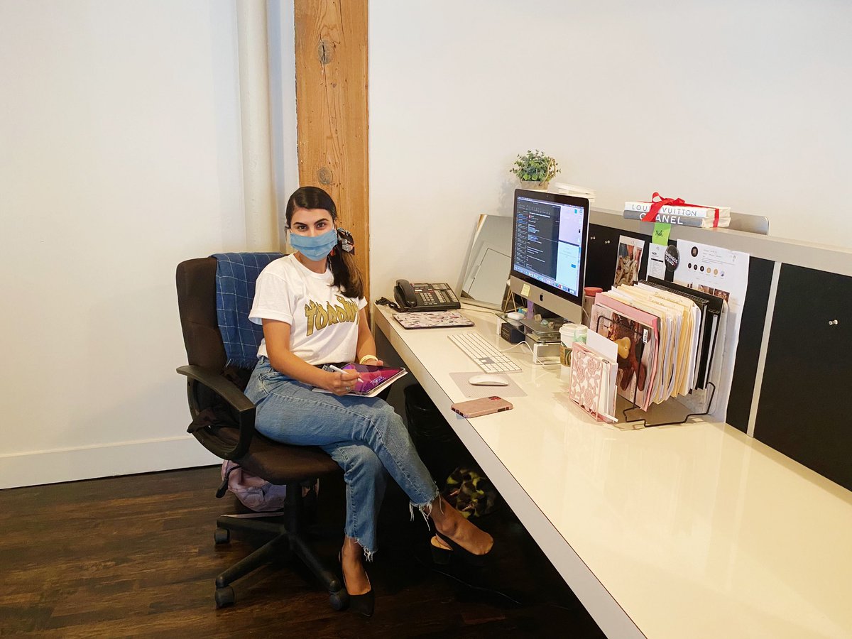 natashankpr's tweet photo. After six months apart due to the #pandemic, I’m excited to have our team back at the office with #safety and #wellness top of mind…💯🖤 To help keep our staff healthy at work, our ‘return to office’ plan involved numerous changes to our workplace. Check it out! ✅ #InsideNKPR https://t.co/Cr2Lpw3KgK