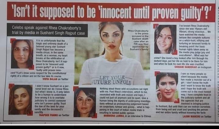 msshailjasharma's tweet photo. Isn't it supposed to be "investigation before declaring suicide " 

#CantGagSSRCoverage
#Flag4SSR https://t.co/uRdChgy2wU