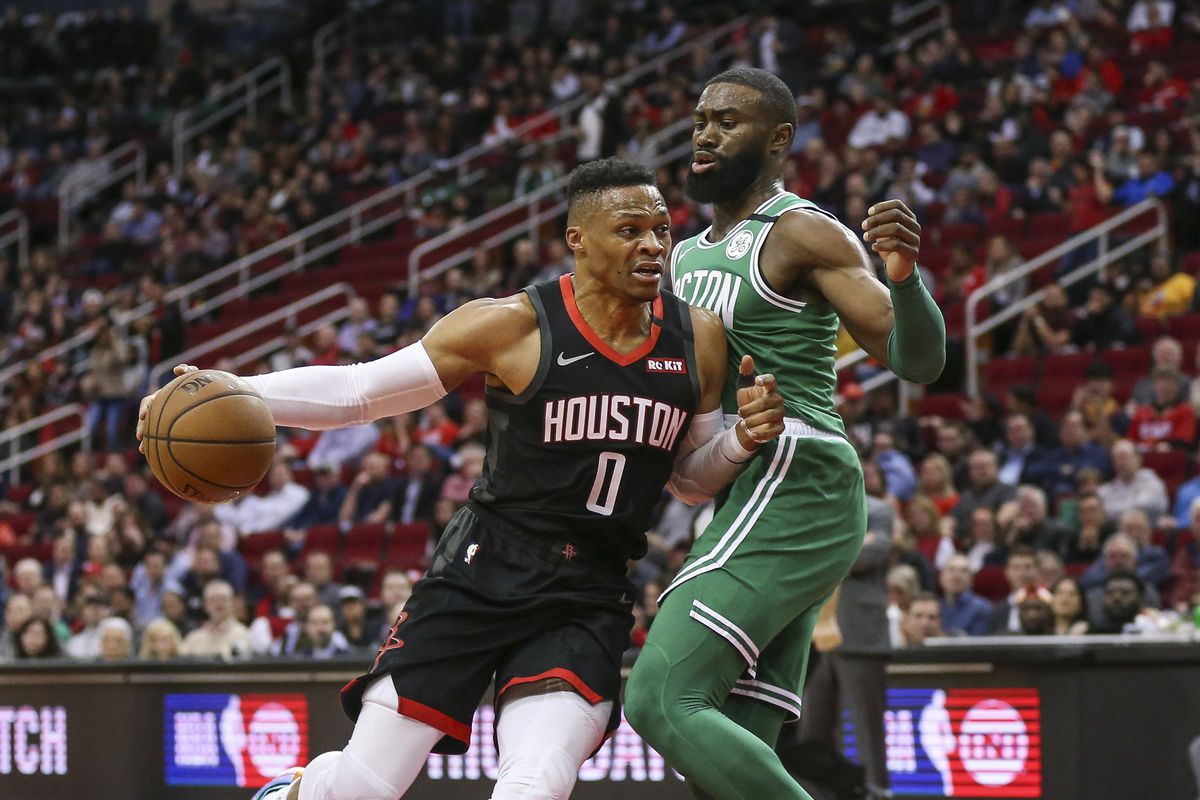 6. Westbrook Vs BrownThis is another key match up. Assuming they stick Marcus Smart on James Harden, Jaylen will likely be tasked with guarding Westbrook. It& #39;s hard to say who would get the better of the other, but Westbrook has often shown his talent regardless of his defender.