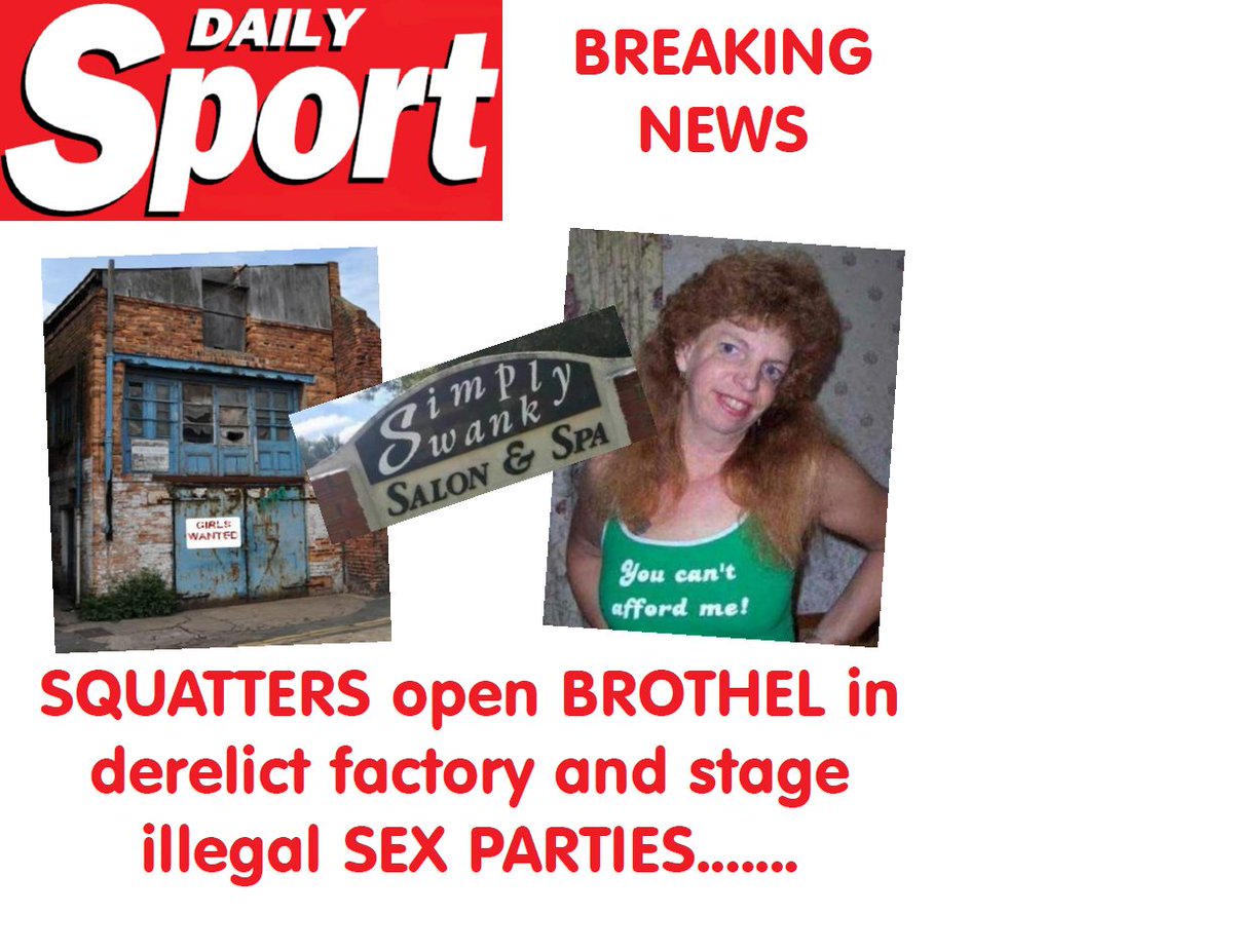 Daily_Sport's tweet photo. #BreakingNews Squatters open illegal brothel in derelict factory https://t.co/7zerLCP02E #ThursdaySport #AdultWorkers #AdultIndustry #Squatters #TheSport #ClosedDown #DailySport #TabloidNews #UKNews #Exclusive #InTheNews #PressPreview #ThursdaysPapers #SexSquat #RT https://t.co/bqTyD2Slet