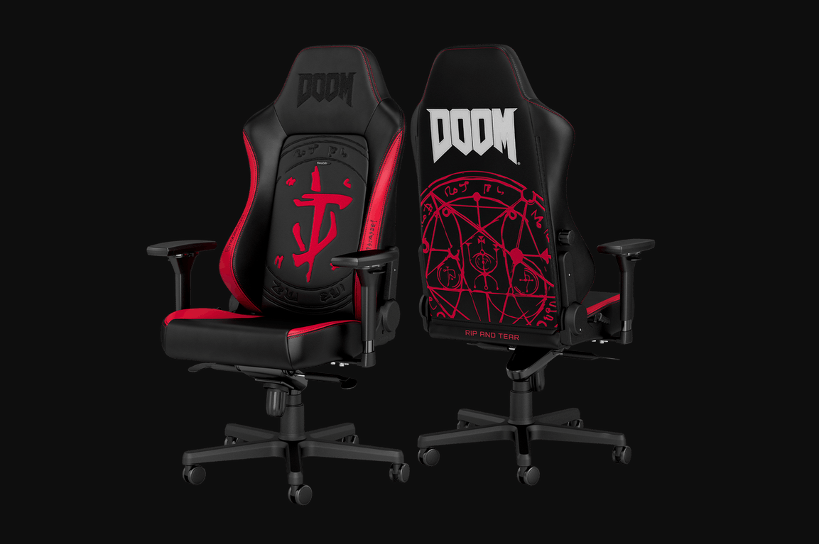 mapariwo1312's tweet photo. Entered the @noblechairs writing contest on r/DOOM and was lucky enough to be picked the winner. I'm a sucker for anything with the Mark of the Slayer, then they add the huge sigil in the back and it's GGs. Thank you noblechairs, this Slayer is happy as hell! #DOOM https://t.co/qo8MtOCIUt