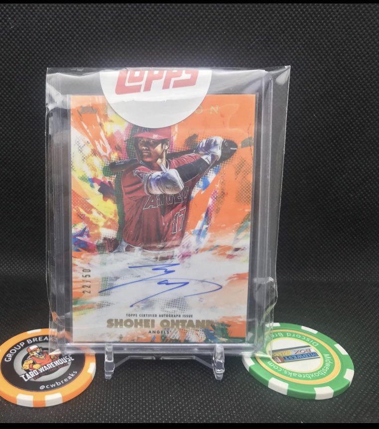 midwestboxbreak's tweet photo. Won this Ohtani in a Break Club razz for $20. Then I gave it away to an Angels fan. #MWBBfam 
.@newguytookmymoj #RAK #LiSiGi https://t.co/XU2jlBZlp8