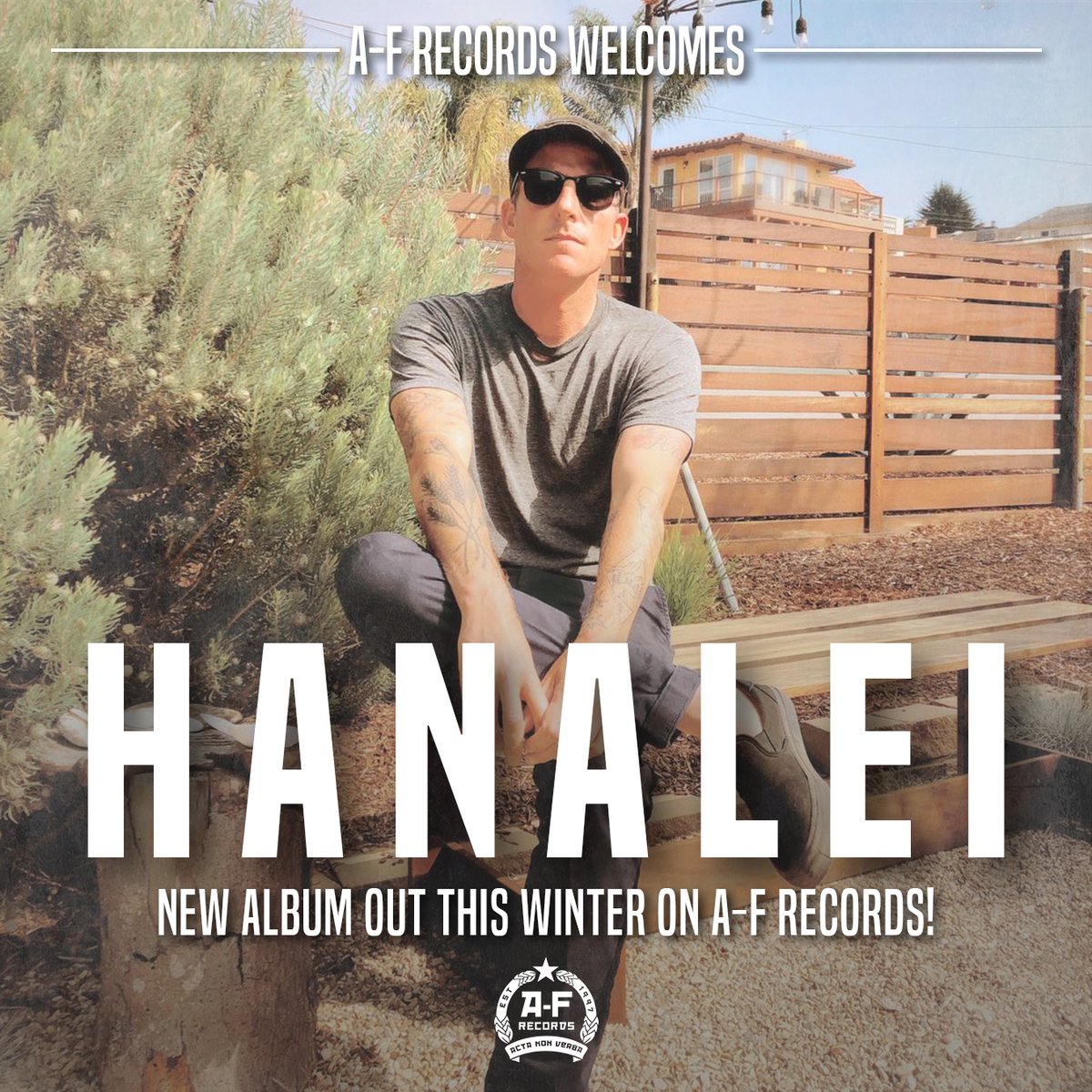 ‼️New Artist Alert‼️

We're welcoming a new member into the 2020 A-F roster today! Spread the word!

Hanalei, aka Brian Moss (<a href="/GreatApesSF/">Great Apes</a>) is set to release a new album this winter on A-F Records! Check out more of Brian's work over at hanalei.bandcamp.com