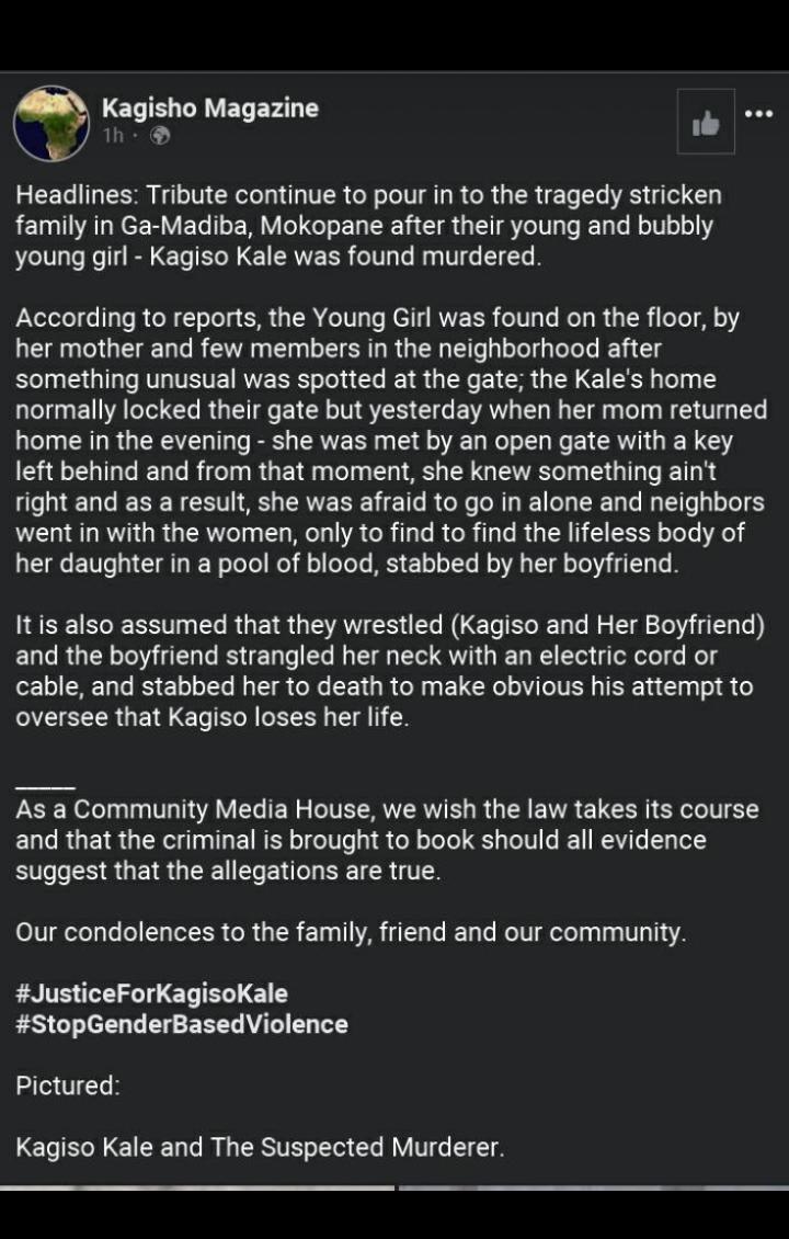 pheladi063's tweet photo. Yoh when will it stop, Rest in peace baby girl 💔 #justiceforkagiso https://t.co/I3588SdS58