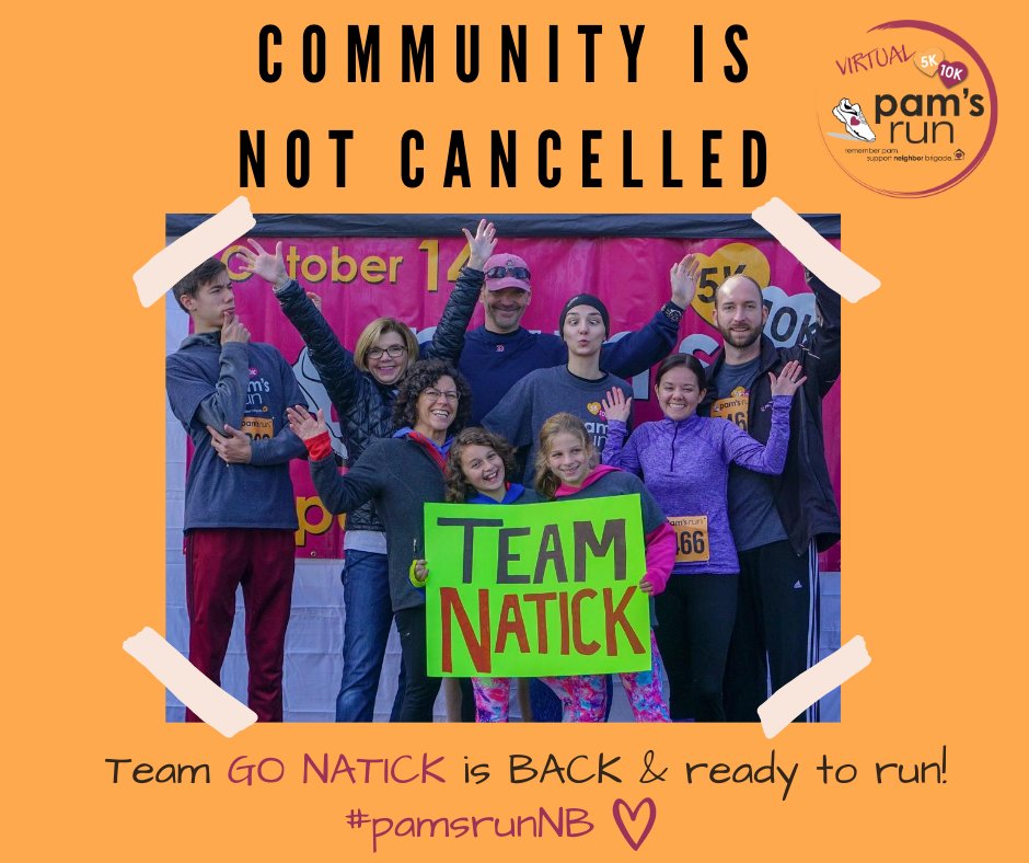 New Teams are rolling in... Today we're welcoming back Team Go Natick! We're so excited to have your team onboard. #pamsrunnb