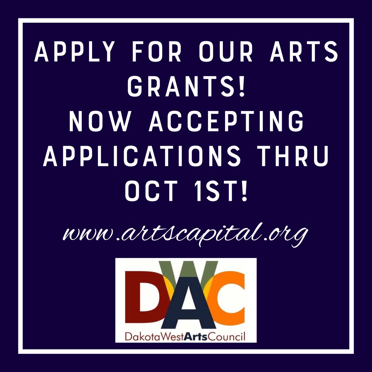 Arts Grants for 2021 Applications NOW OPEN! artscapital.org/grants.html