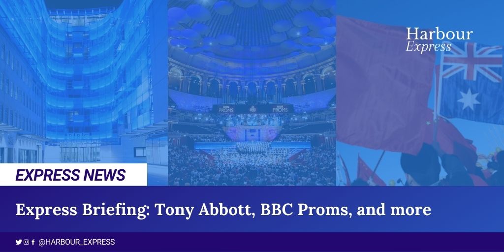 Harbour_Express's tweet photo. Read our this week's Express Briefing by our Political Editor @JamesRHarrett on the UK government's appointment of Tony Abbott, the BBC Proms, and much more #ExpressBriefing #ExpressPolitics
https://t.co/mZPblynHwK https://t.co/UcsLGt7oCL
