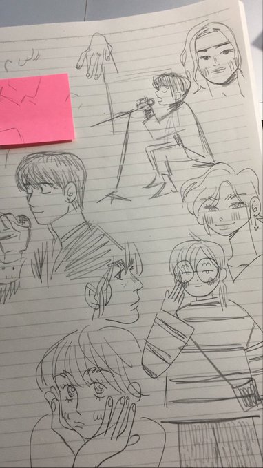 ive missed doing head empty loose warmup sketches :'} 