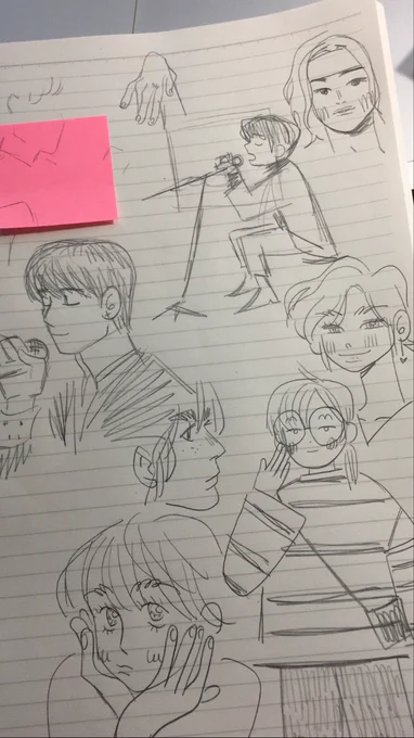 ive missed doing head empty loose warmup sketches :'} 