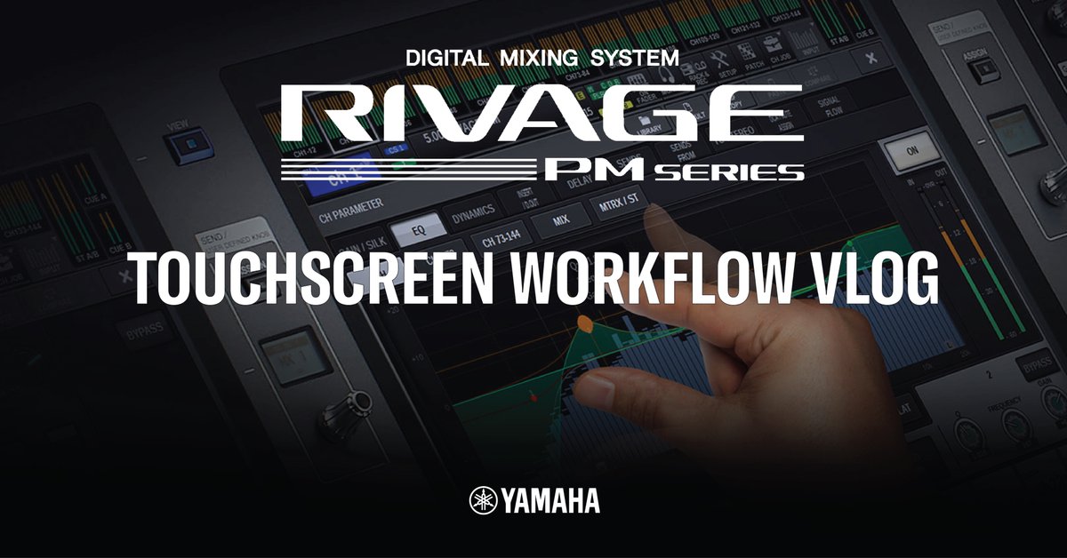 Yamaha UK R&D Manager Andy Cooper demonstrates the new enhanced Touchscreen Workflow in the Rivage Series digital mixers. #yamaha #audioengineer #proaudio #rivagePMseries
Check it out at the link below:
https://t.co/EMkZUsFXUQ https://t.co/bVYDmiyOKW