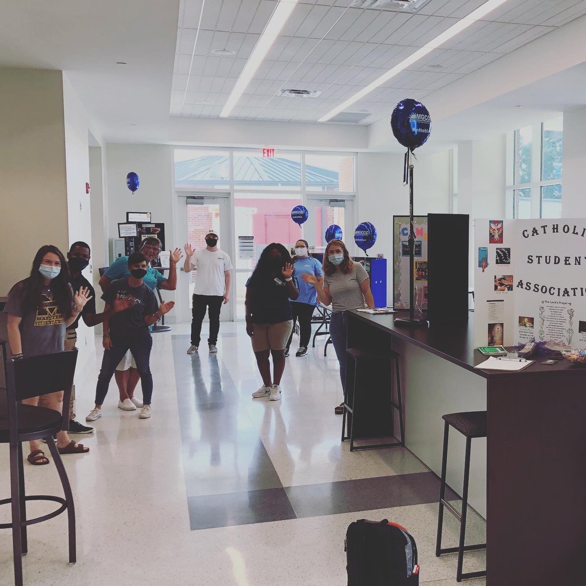 TheBarnWesley's tweet photo. We had such a wonderful time at Club Fest meeting and greeting students! We love our Campus and it’s Unity! Their always striving to bring out the best in everyone. #ministryforall #barnstyle #wesleyfoundation #mgccc #perk #intheblue #lovethyneighbor https://t.co/Irkz2o7HxO