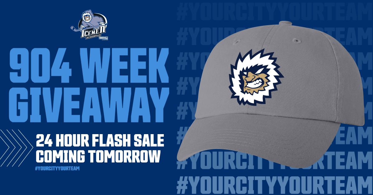 JaxIcemen's tweet photo. One last chance to win the 904 Week giveaway! Like and retweet for a chance to win and join us tomorrow for the 24 hour flash sale, presented by @CommFirstCU!  
-
904 Ticket Plan ➡️ https://t.co/sMnfKRflGw https://t.co/XPiv3ebHov