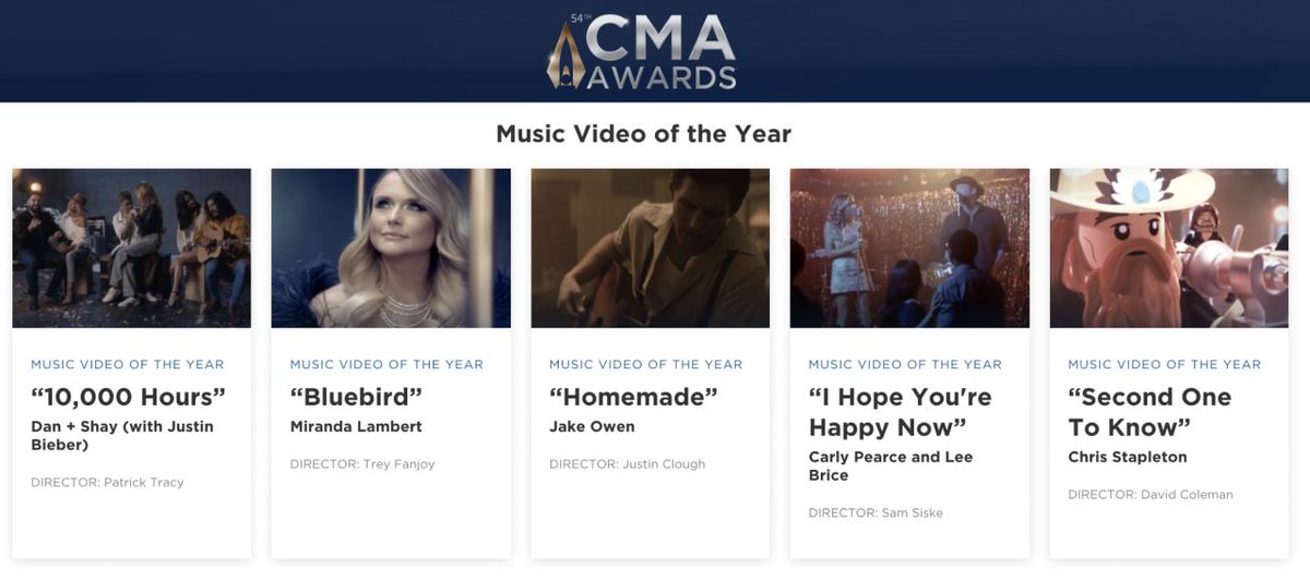 Well, it's not every day you receive a nomination for 'Music Video of the Year' from the CMA Country Music Association!

Congrats to our Director David Coleman, the entire team at PI and Zebu Animation Studios for being nominated for the amazing "Second One To Know" music video.