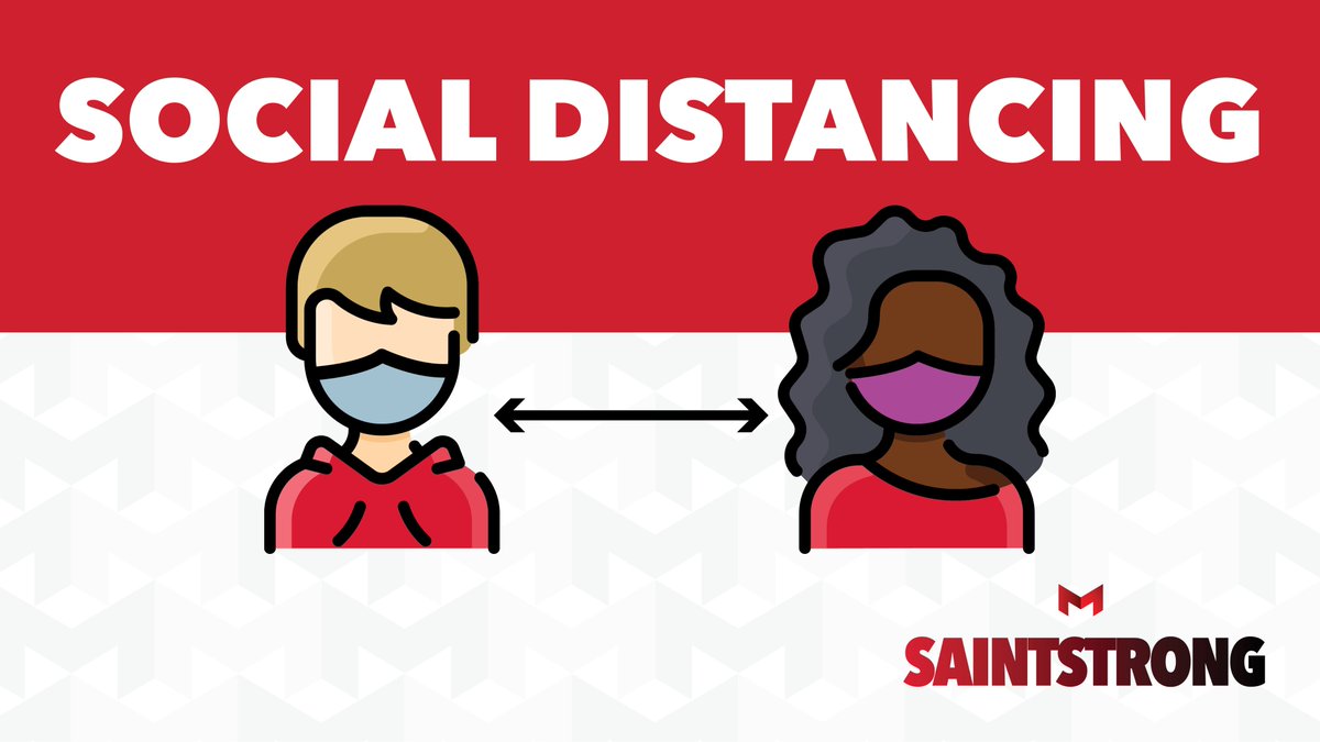 As Labor Day approaches, we ask that all Maryville Saints continue to wear masks, practice social distancing, and not host or attend events that could endanger you, your family, or your classmates #SaintStrong