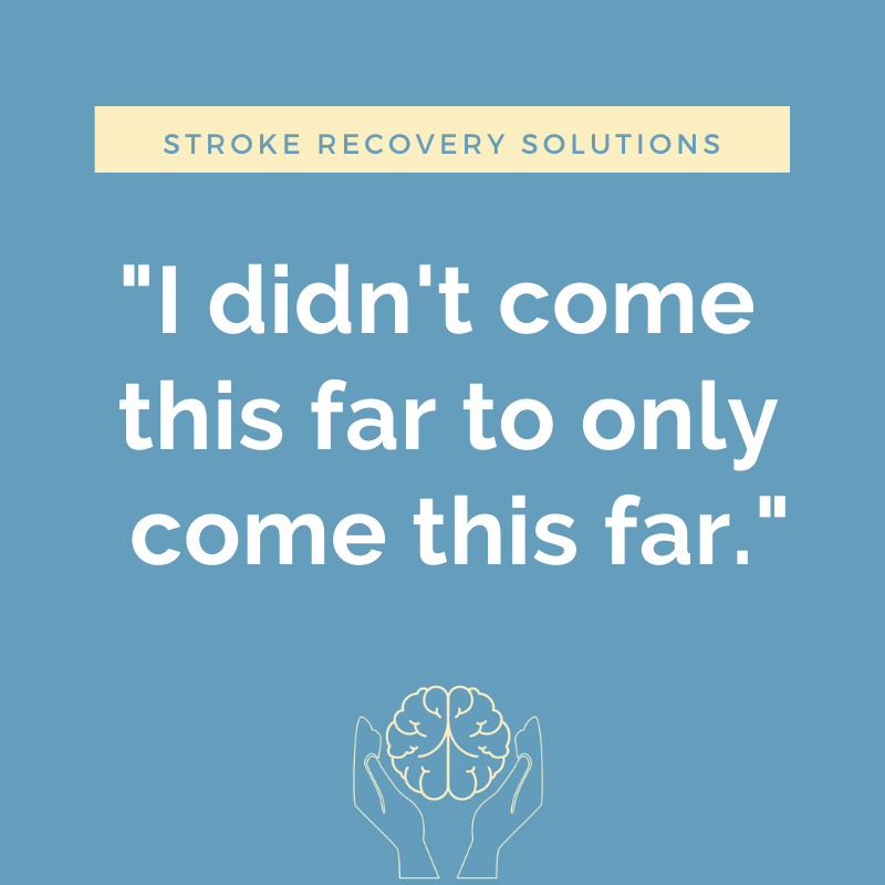 MaureenHarrop's tweet photo. "I didn't come this far to only come this far."
-Anonymous ⠀
🧠
#poststrokerecovery #strokewarrior #strokerehabilitation #strokelife #stroke #recovery #strokesurvivor #strokeawareness #strokesurvivors #strokeexercise #braininjury #strokeblog #strokeinfo #strokesurvivorsdontquit https://t.co/8n1JtPXqcU