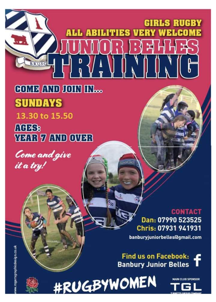 JuniorBelles's tweet photo. Come along to @BanburyRUFC https://t.co/jOok4tyEH8