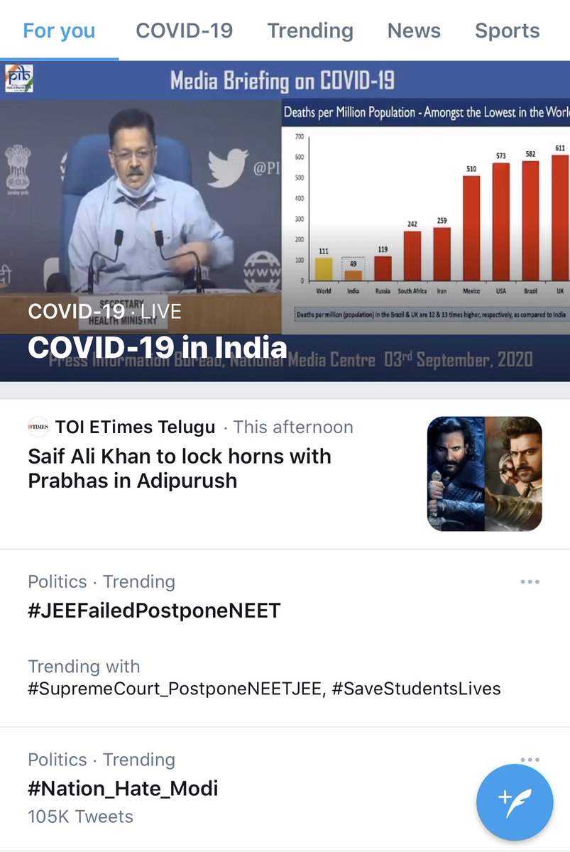 LicypriyaK's tweet photo. Finally we are trending on top.... Thanks  everyone! If we can get millions tweets in few hours then definitely we can win our voice too!

They may win by lie tomorrow but we will win by truth forever. https://t.co/KObwWsLZ5C