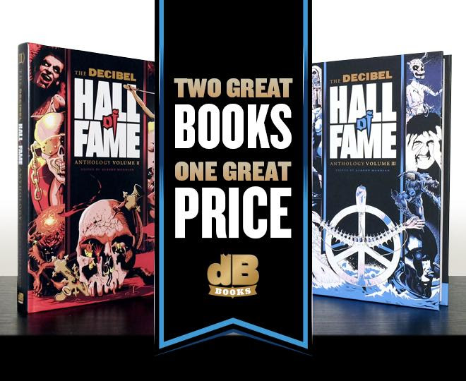 dbmagazine's tweet photo. This bundle of joy (and metal) is available now at a special discount price. Get volumes II and III of "The Decibel Hall of Fame Anthology," containing 50 full HOF stories, now!
https://t.co/9Sar3V4xNc

#decibelhalloffame #decibelmagazine #dbhof https://t.co/sgNdoz6Qqu