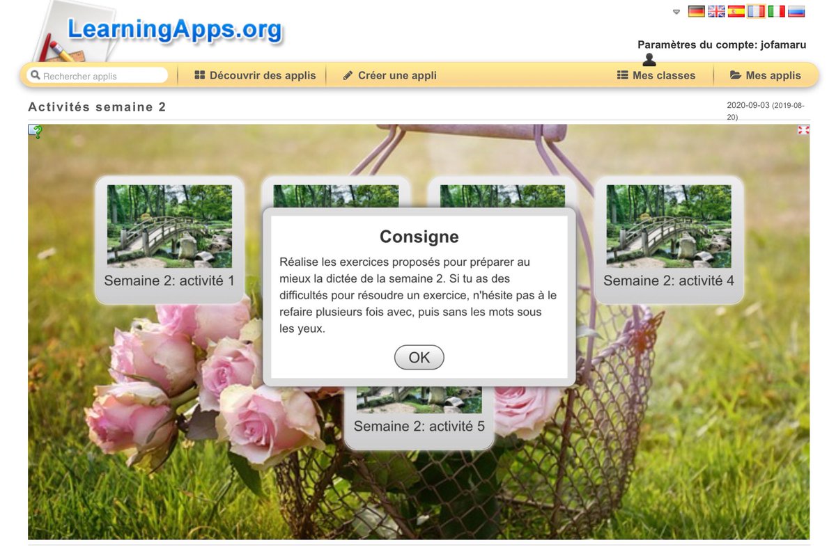 Dictées méthode Picot #CM1.
Les mots à connaître pour la P1 avec les activités numériques associées. 📘📗📕
Objectif: s’exercer à son rythme, tout au long de la semaine, en classe 🏫 ou à la maison 🏡. ✅
#Cycle3 #Teampe #dictée 

chacunsatablette.files.wordpress.com/2020/09/mots-a…