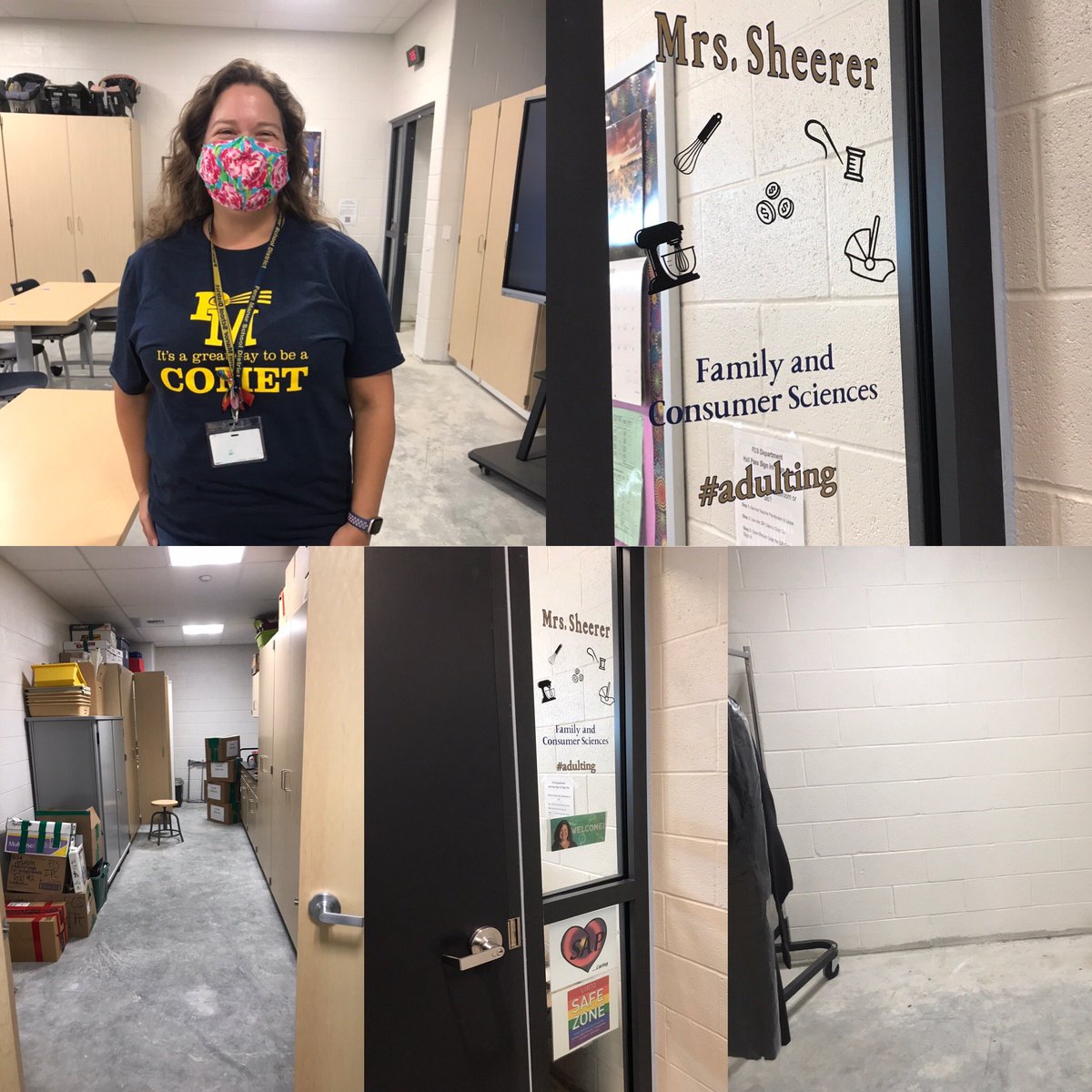 FCSPMHS's tweet photo. We had a GREAT week AND that’s a wrap on the boxes in the storage room!! Last up to unpack are files. #superexcited #wedidit #firstweekdown👊🏼 #greatdaytobeacomet #pennmanor https://t.co/d8tw09LNPO