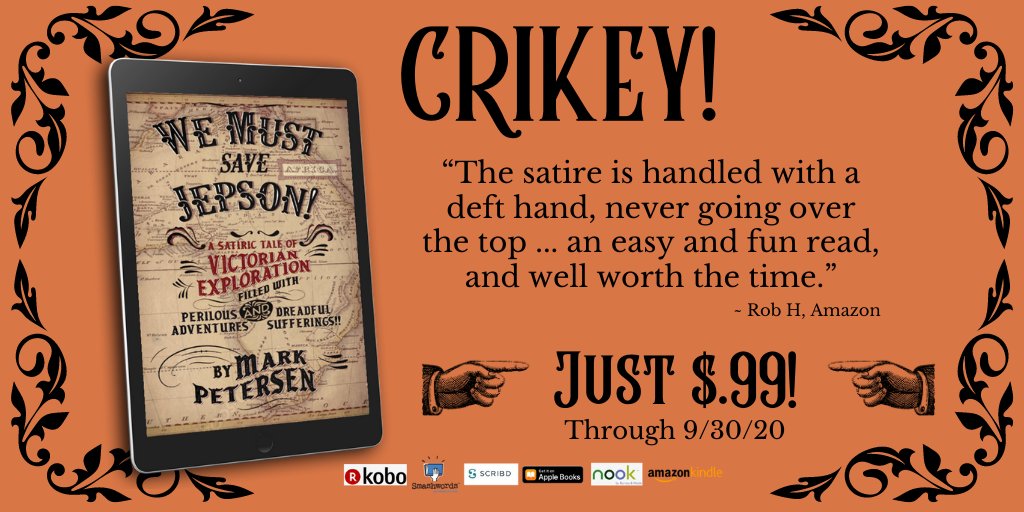 TheMarkPetersen's tweet photo. Now through the end of September, get WE MUST SAVE JEPSON for only $.99 from all your favorite etailers! #ebook #Satire https://t.co/muCABVWNtp