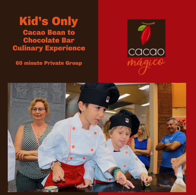 CacaoMagico's tweet photo. Kid’s Only
Cacao Bean to Chocolate Bar
Culinary Experience
Private Group- Available 11am to 6pm
Monday through Saturday
*Maximum 8 People

Ready to book your experience?
https://t.co/hLWKDJONdA

#PuertoVallarta #cacao #Chocolate #activities #kidsday https://t.co/e0twZxXv8o