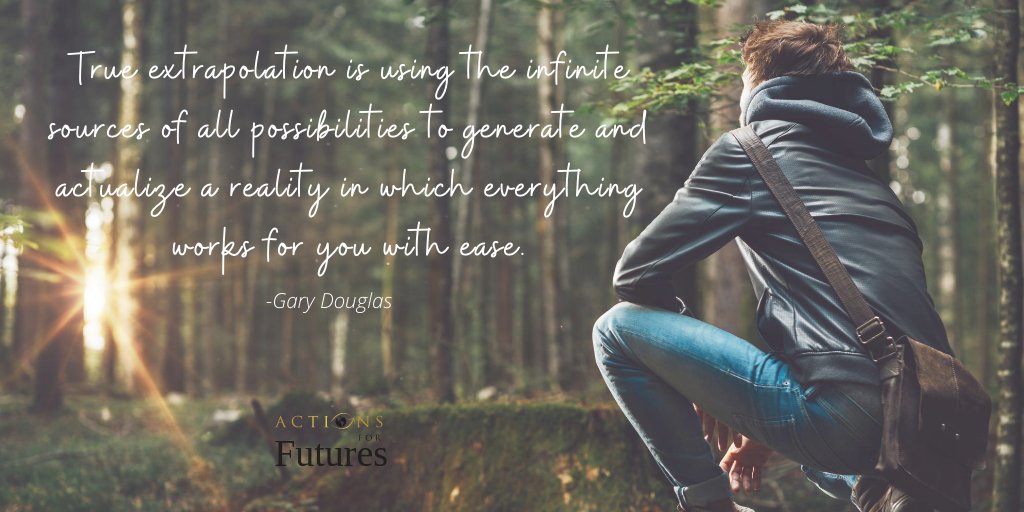 globalwell4all's tweet photo. "True extrapolation is using the infinite sources of all possibilities to generate and actualize a reality in which everything works for you with ease." Gary Douglas
#actionforfutures https://t.co/Y83UYvhiNi