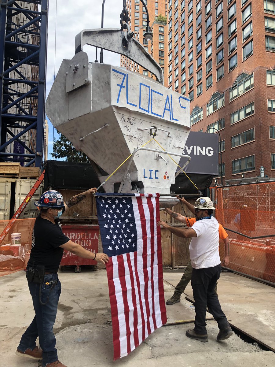 JennFalk's tweet photo. Gorgeous August day in @UnionSquareNY for a topping out ceremony 🇺🇸✨. Congrats to everyone on the @RALCompanies team!!! #ZeroIrving @CivicHall #TechTrainingCenter #Development @UrbanspaceNYC #foodhall #InThisTogether #USQNext #UnionSquareNY https://t.co/ssAOVC9nGH