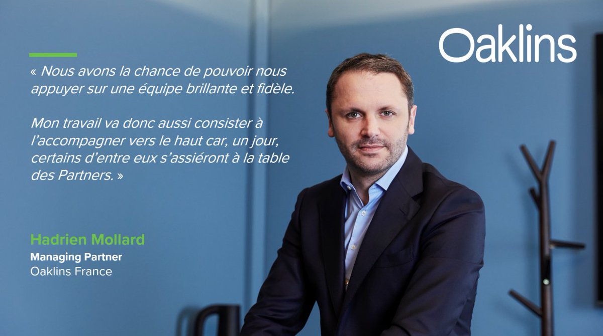 A lire le portrait d'Hadrien Mollard Managing Partner d'<a href="/OaklinsFrance/">Oaklins France</a> , dans l'<a href="/AgefiFrance/">L'AGEFI</a> de cette semaine signé @YvesRivoal . 
agefi.fr/emploi/actuali…