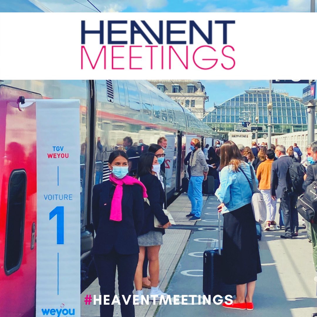 benlanciot's tweet photo. Après ces 3 jours d'@HeaventMeetings, la filière événementielle est prête pour la relance.  Les équipes de @GroupeSNCF sont heureuses d'avoir acheminé les pros de l'Evénement à Cannes en @TGVINOUI dans le respect des règles sanitaires. #eventprofs @LEVENEMENTAsso @WeyouGroup https://t.co/sgDDUvuqsk