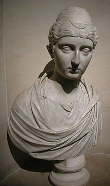 Of course, hairstyles changed over the centuries, as Roman fashion evolved with their society. At first, Roman women followed the Etruscan fashion, combing their hair in what is called tutulus - a sort of cone on the top of their head 4/?