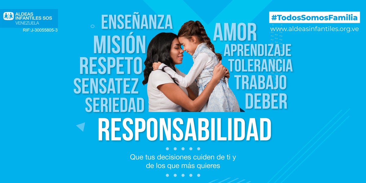 AldeasVenezuela's tweet photo. En @AldeasVenezuela 🇻🇪 tenemos una responsabilidad con cada niño, niña, adolescente y joven atendido en nuestros 7 programas 🧸. Hoy puedes colaborar con nosotros ingresando aquí 👉 https://t.co/U6QNnaBaEm y harás que cientos de niños digan #TodosSomosFamilia https://t.co/8EdggzWwgJ